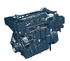 YC6L320L-C20, 320Hp Easy Mainteance Marine Diesel Engine with Gearbox 