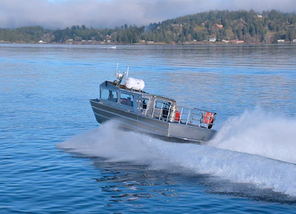 Surface drive for high speed patrol boat
